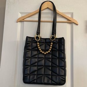 Zara Quilted Shopper Tote